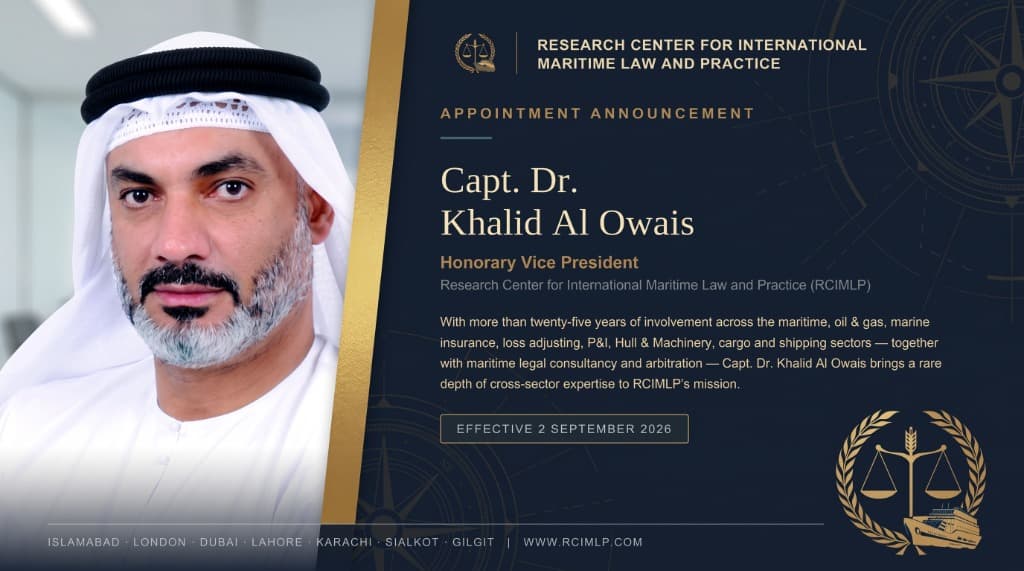 Capt. Dr. Khalid Al Owais - Honorary Vice President RCIMLP
